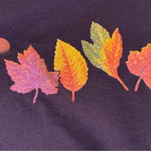 Vintage 90's Morning Sun Seed Bead Fall Leaves - Picture 6 of 7